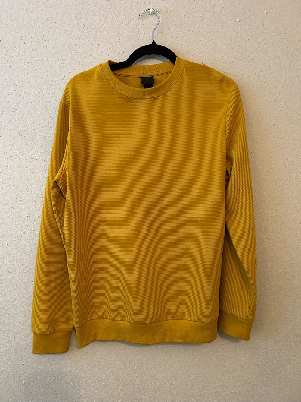 Men's Crewneck Sweater in Mustard Yellow
